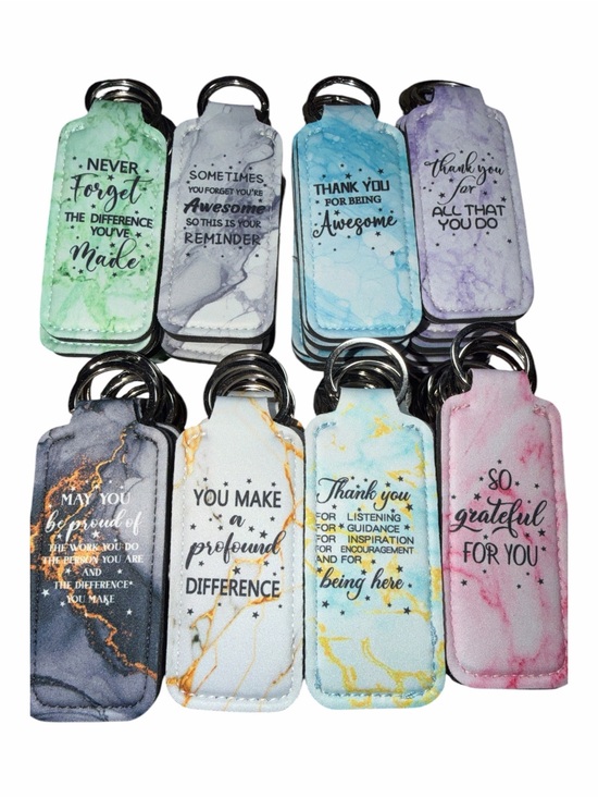 Accessories - Inspirational Appreciation Lip Balm Holder Keychain – Choose Your Style!